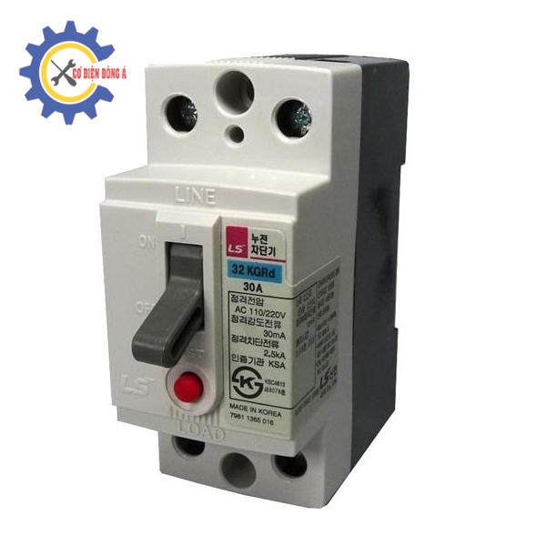 CB chống giật LS 32KGRd 30A 2P 30mA 2.5kA