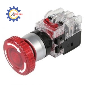 Công tắc dừng khẩn Hanyoung MRA-RR1D0R Đèn Đỏ 12-24V 22mm