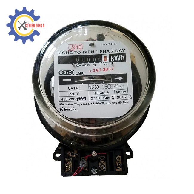 Công tơ điện 1 Pha EMIC CV130 40(120)A