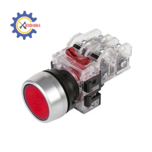 Nút nhấn giữ Hanyoung MRF-RA1R 22mm 1NO+1NC màu Đỏ