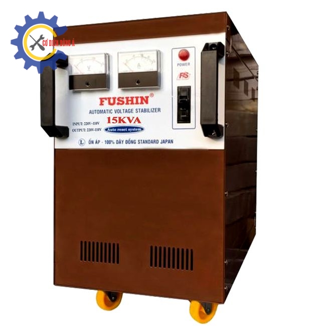 Ổn áp Fushin 1 Pha vào 180–300V, ra 110–220V – 15KVA
