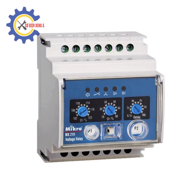 Rơ le bảo vệ điện áp đa tính năng Mikro MX210-415V