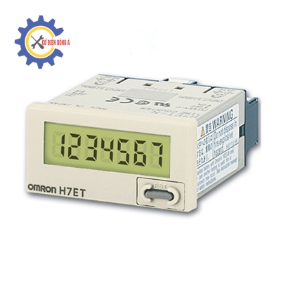 Bộ đếm sảm phẩm Omron H7EC-N 8 số 48x24mm (Xám)